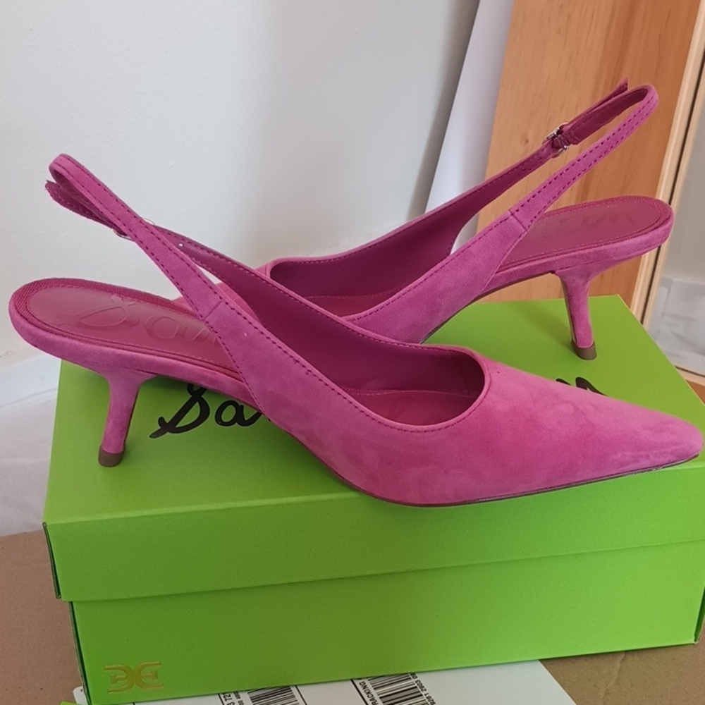 Elegant Pink Slingback Heels